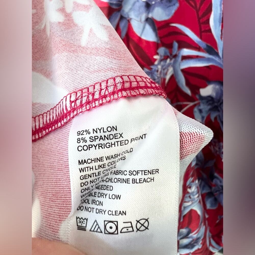 Tommy bahama Aubrey dress red blue floral size large - Picture 6 of 9